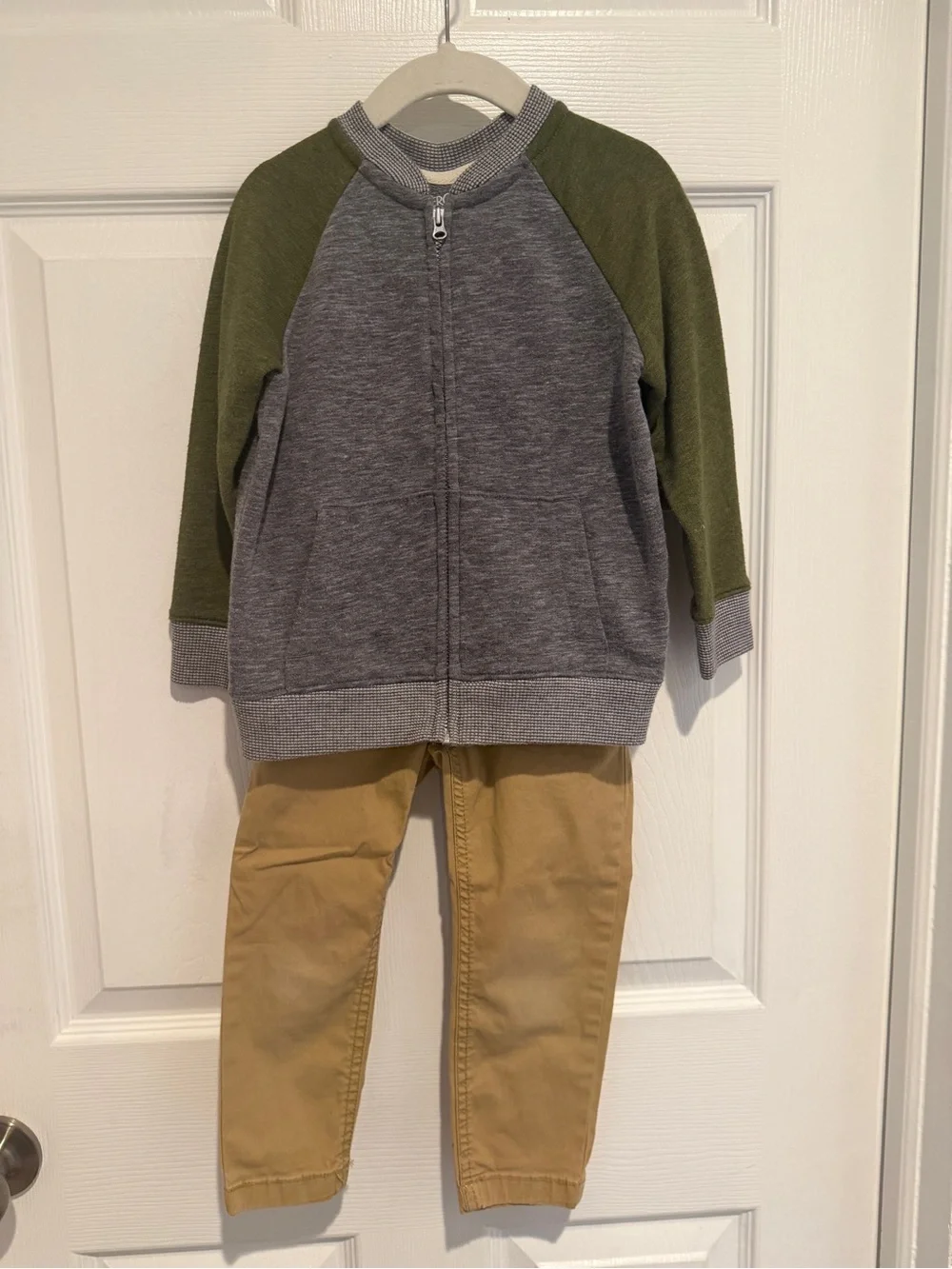 Cherokee OshKosh Boys 3T Jacket Khaki Pants 2 Piece Outfit Set